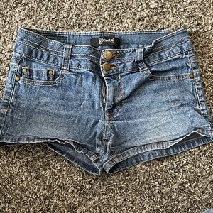 Rewash Light Blue Jean Short Shorts (5)